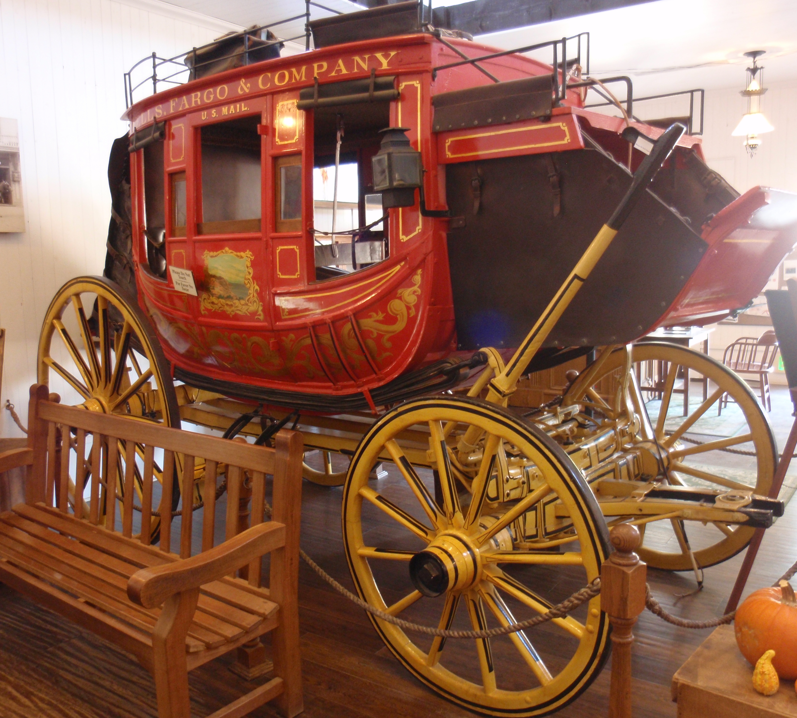 October 2016 photo at Wells Fargo's museum in San Diego by James Ulvog. 