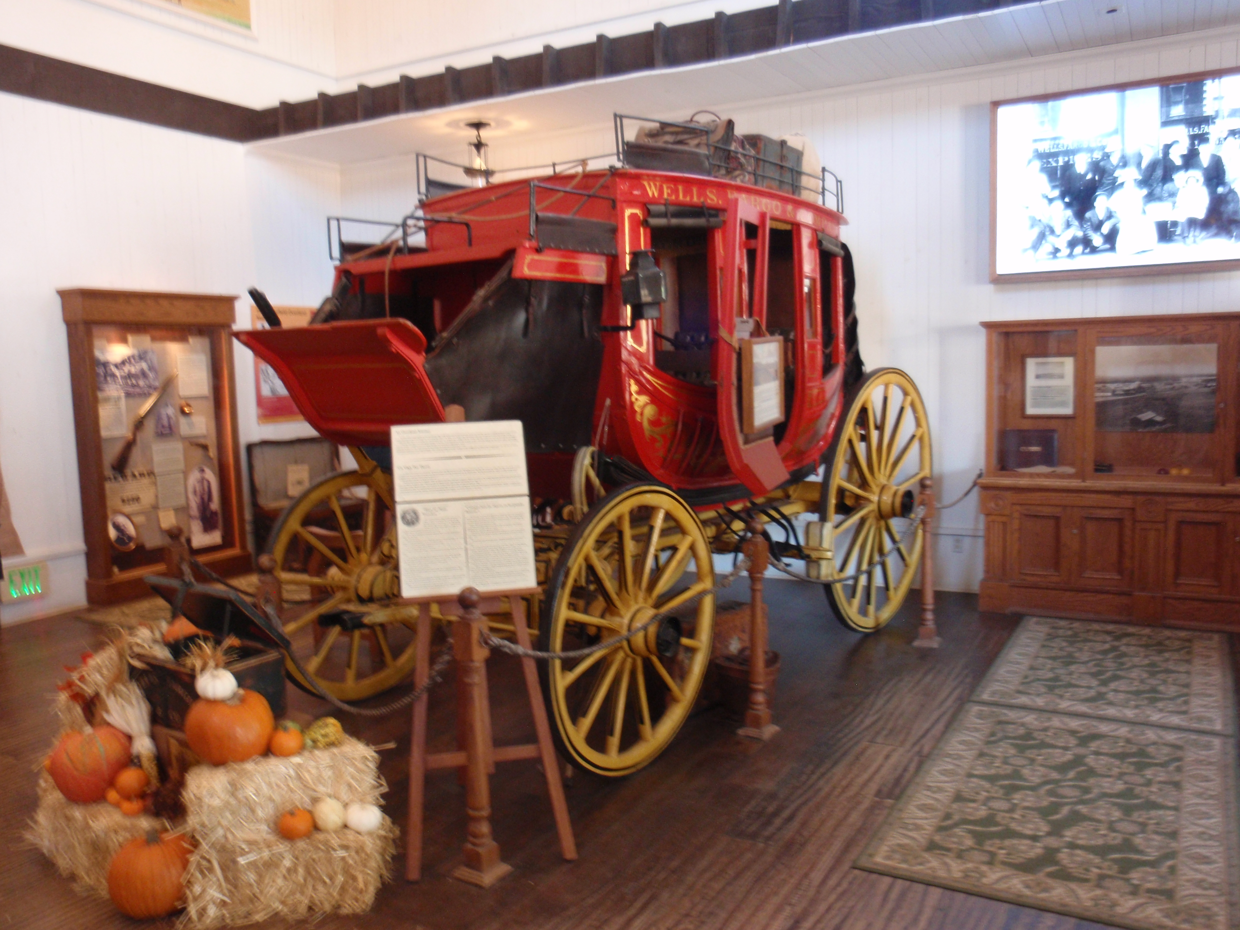 October 2016 photo at Wells Fargo's museum in San Diego by James Ulvog. 