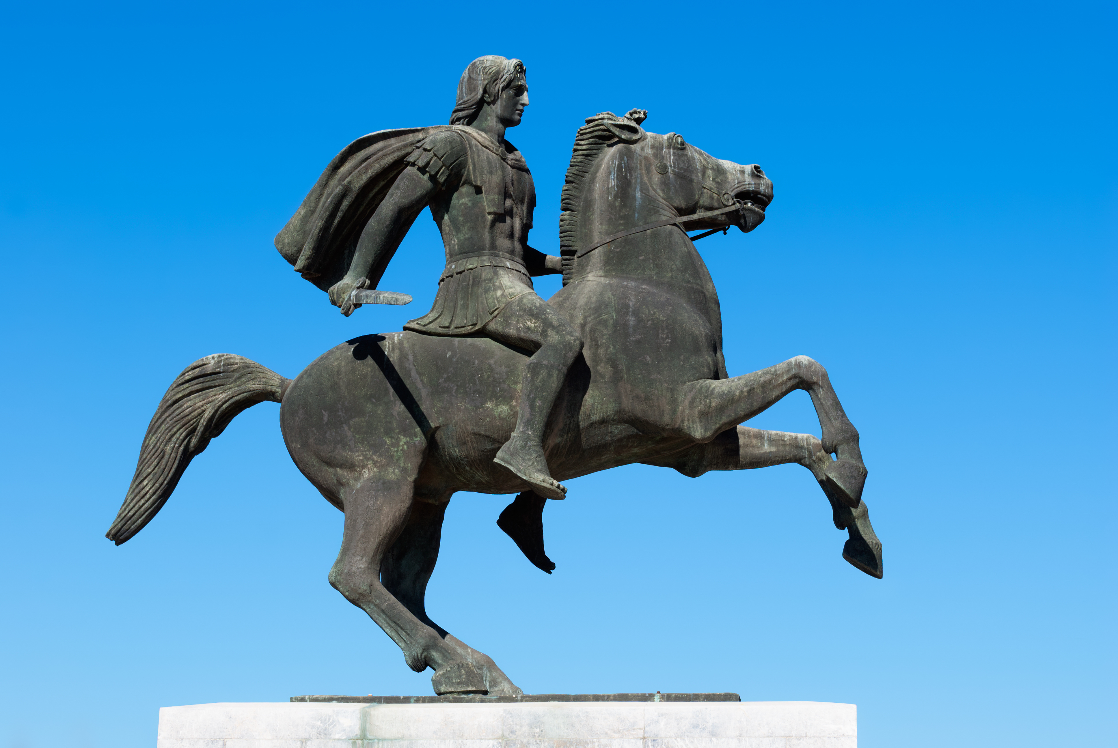 Statue of Alexander the Great at Thessaloniki, Greece. Image courtesy of Adobe Stock.